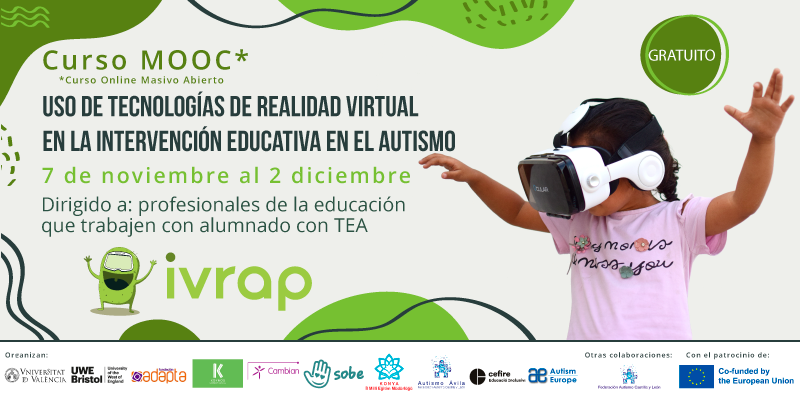 Curso MOOC gratuito: Uso de las tecnologías de realidad virtual en la intervención educativa en el autismo